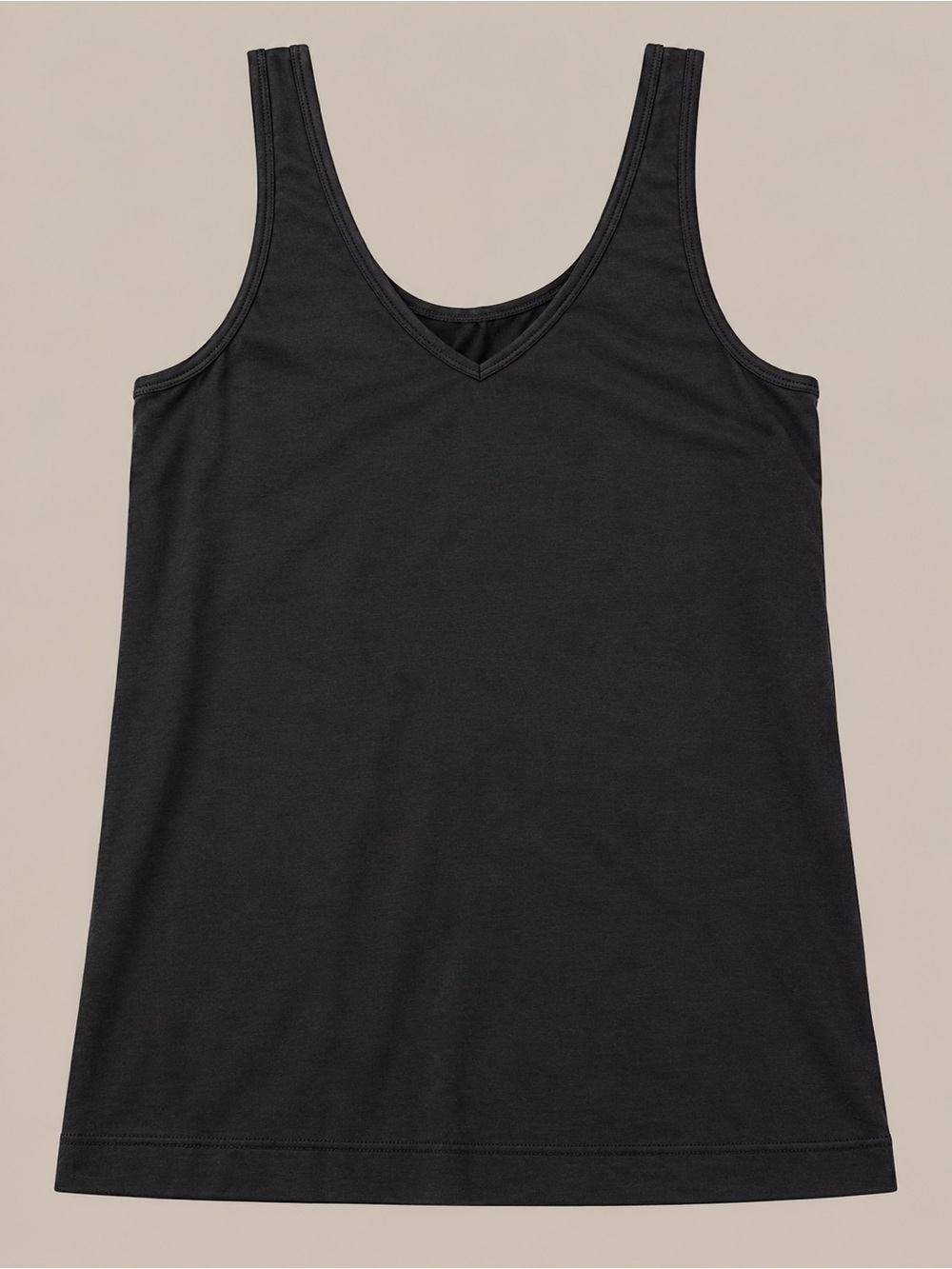 Ellen Tracy Black Scoop Neck Tank